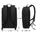 Compartimento de Laptop acolchoado com iPad / Tablet / Ereader bolso na mochila Laptop preto